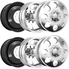 Set Of 6-20 Inch Ion 167 Dually 8x210 Polished Wheels Rims