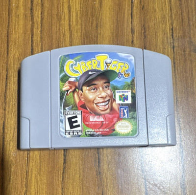 Electronic Arts Cybertiger Nintendo 64 Multiplayer Sports Golf Game Cartridge