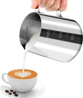 MilchkäNnchen Edelstahl Handheld AufschäUmkäNnchen 350Ml FüR Cappuccino Latte