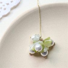 100Pcs Czech Glass Flower Beads,Rainbow Mix Trumpet Crystal Loose Glass Beads...