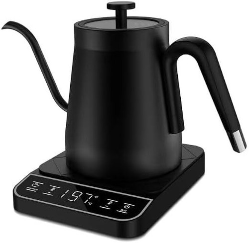 Electric Gooseneck Kettle, ±1°F Temperature Control, 304 Stainless Steel Inner