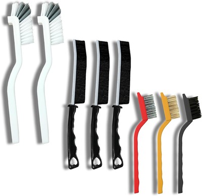 Cleaning Brush Set, Multi Purpose Gap for White Black 