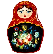 Nesting Doll Cutting Board Russian Matryoshka 11"x8" Decorative Kitchen Board