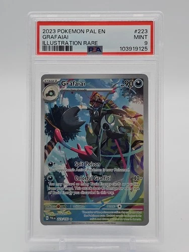 GRAFAIAI 2023 POKEMON PALDEA EVOLVED ILLUSTRATION RARE #223 PSA 9 Q3628