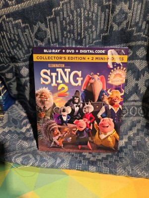 Sing 2 - Collector s Edition (Blu-ray, DVD) W/SLIPCOVER free shipping NICE!