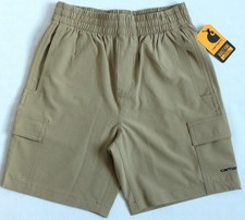 Carhartt Boys XL 18/20 Rugged Flex Ripstop Work Short Beige CH8332T BS8332-B
