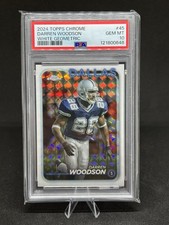 2024 Topps Chrome #45 Darren Woodson White Geometric Refractor PSA 10 #/15 POP 1