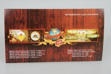 ORIGINAL Schlitz Beer REFRIGERATOR CLOCK & MURAL Dealer Advertising Card OLD