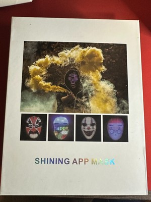 Programmable LED Face Mask -App Control- Rechargeable Shining App Mask By Gootus