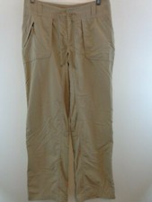 The North Face Women Nylon Hiking Outdoor Pants Sz 4 Khaki