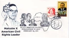 MALCOLM X CIVIL RIGHTS LEADER,  INDIANAPOLIS, IN,  1991  FDC18446