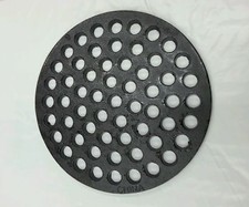 Floor Drain Cover 8-7/8 in" Diameter 1/4in thick Cast Iron Black