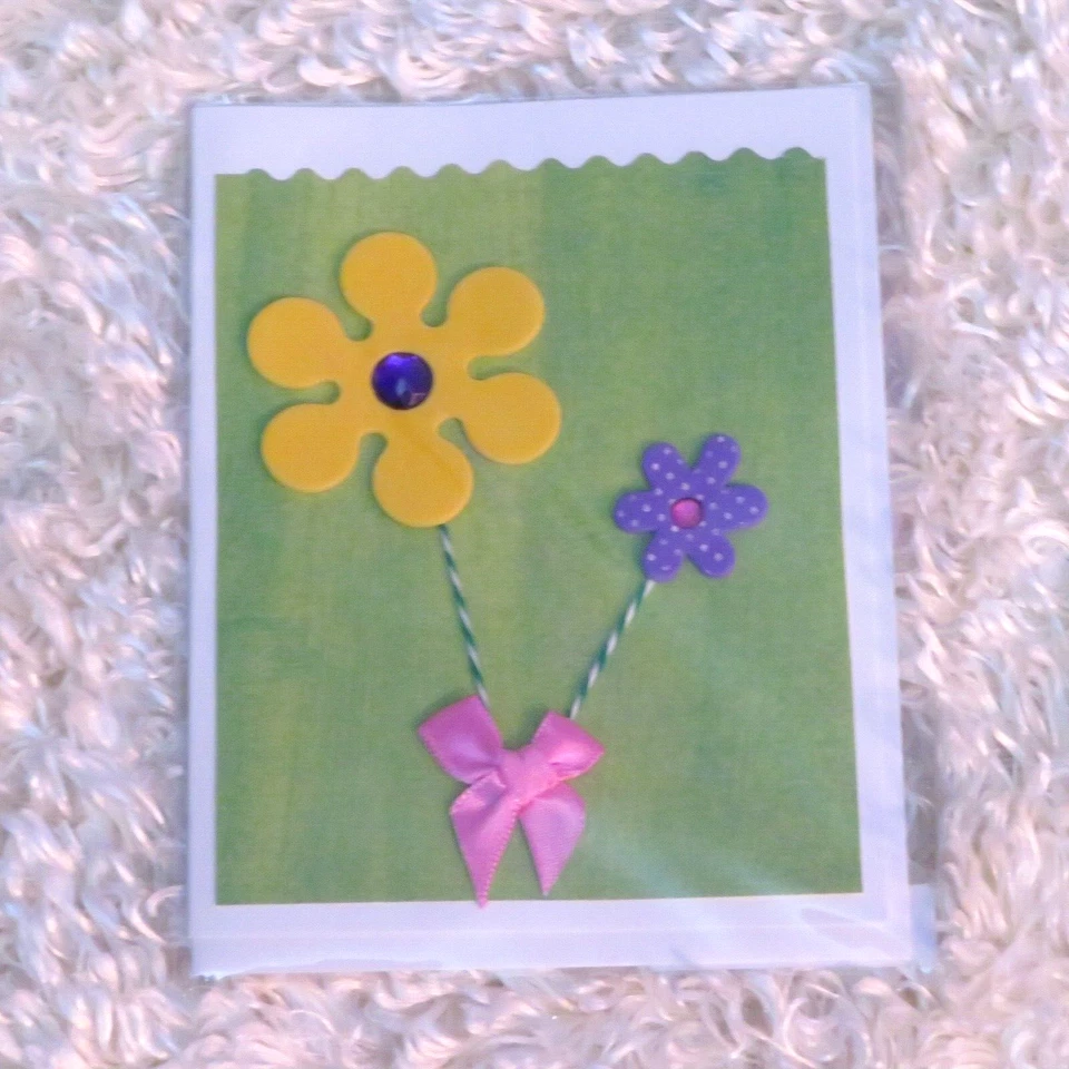 Set of 4 Handmade GET WELL SOON folded cards, 5.5"X4.25", A2 - Image 3 of 4