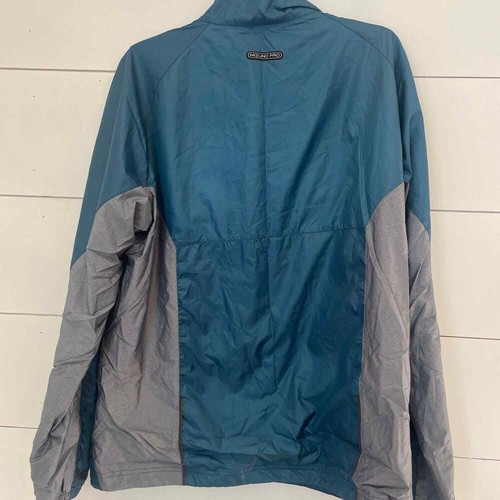 Mizuno Turquoise & Gray Windbreaker NWT Jacket sz Large FLAW - Picture 5 of 7