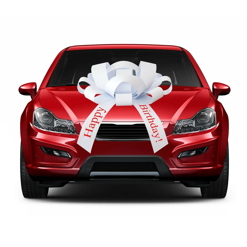 Large Happy Birthday Car Bow, No Assembly Necessary, Giant Birthday Bow - Image 4 of 4