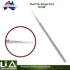 Single Ended Nail File Art Podiatry Pedicure Toenail Fake False Nail Trimmer New