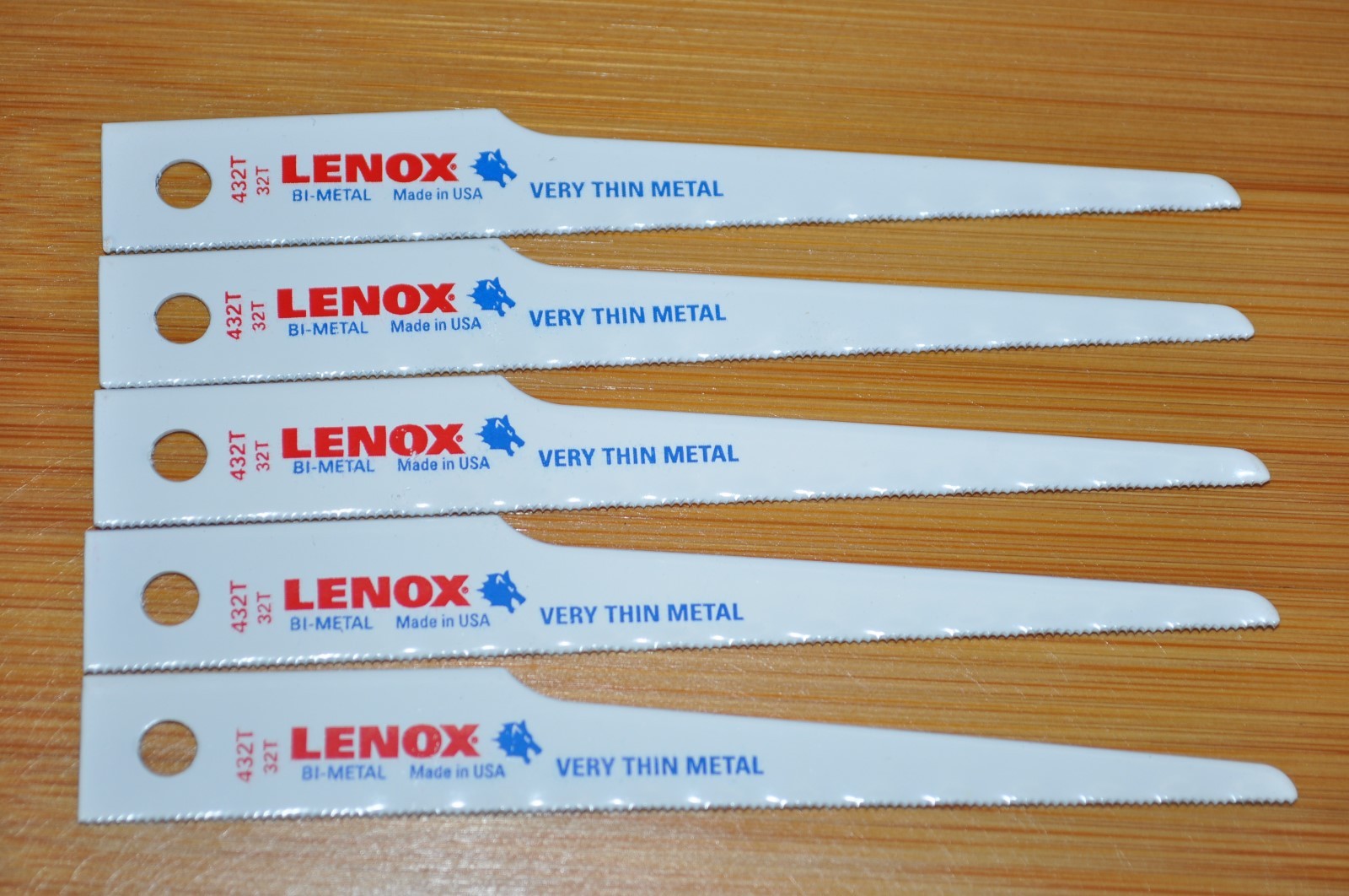 Lenox 432T Air Body Saw Blade 5pcs BImetal Made in USA Thin Long Last