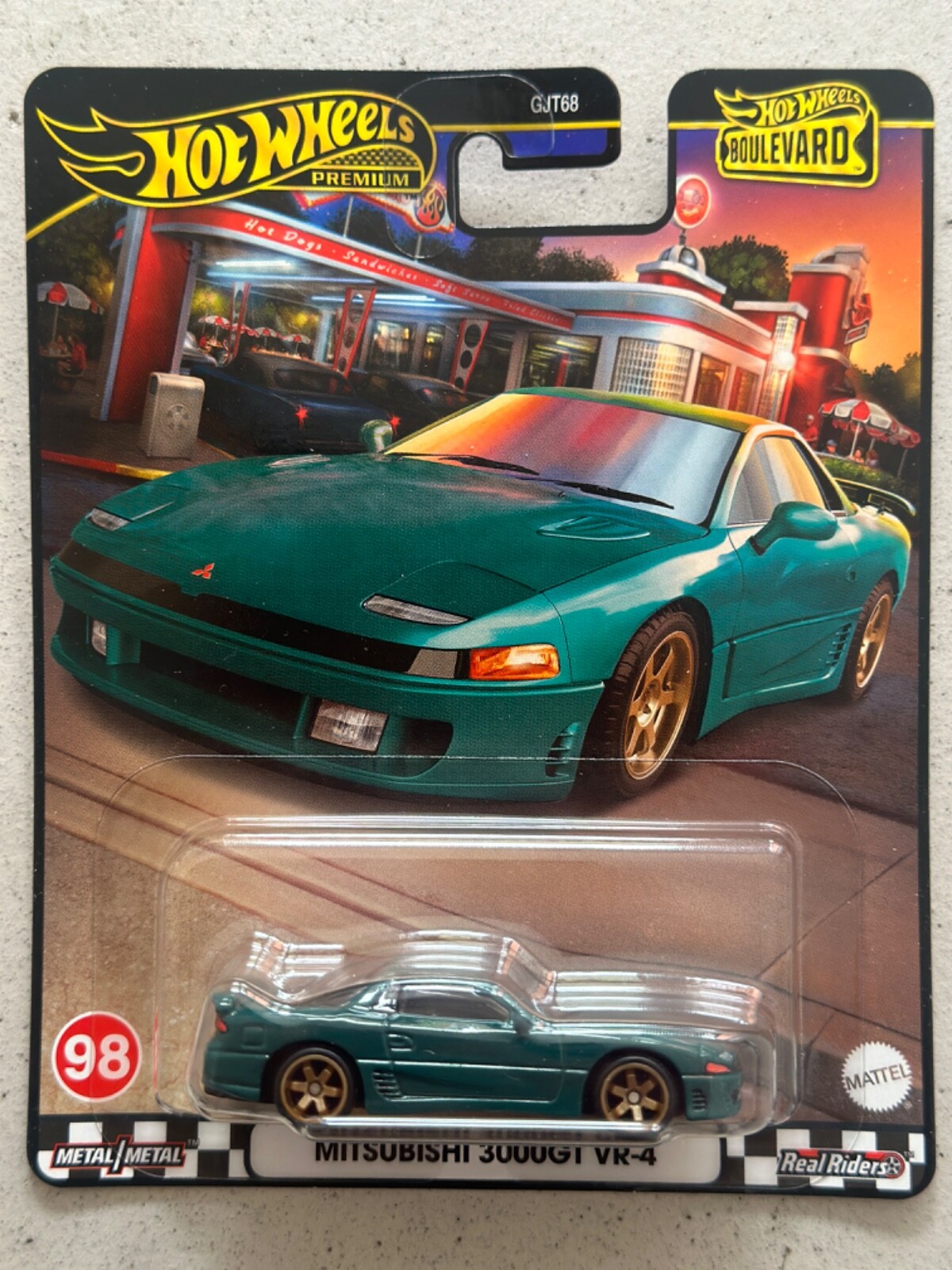 2024 Hot Wheels Boulevard 98 MITSUBISHI 3000GT VR-4 with Protector Car Culture