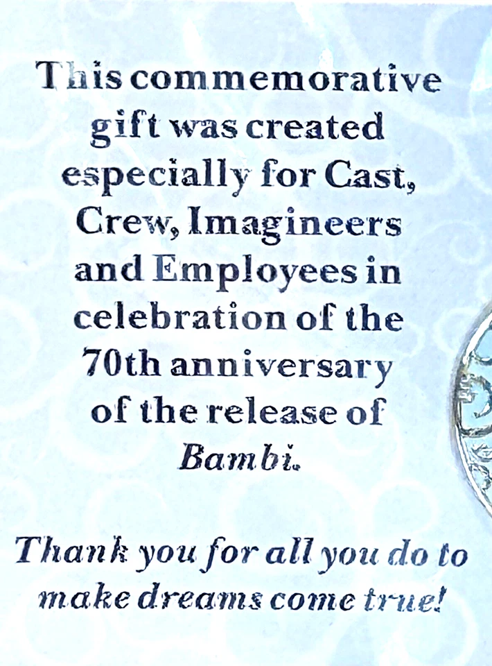 NUEVO 2012 MIEMBRO DEL ELENCO DE DISNEY BAMBI FAMILIA FIESTA CELEBRACIÓN ADORNO DE NAVIDAD Foto 4 de 4