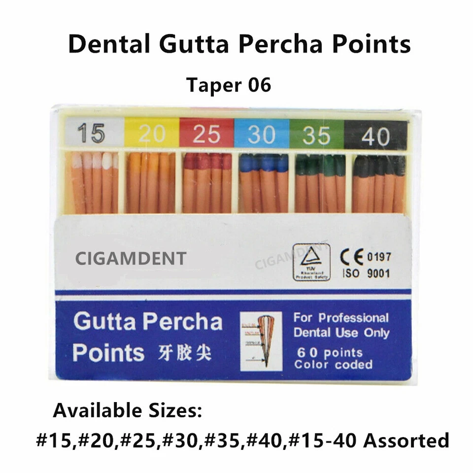 Dental Endo Gutta Percha Points Endodontic Root Canal Taper 0.02/0.04/0.06 - Image 4 of 4