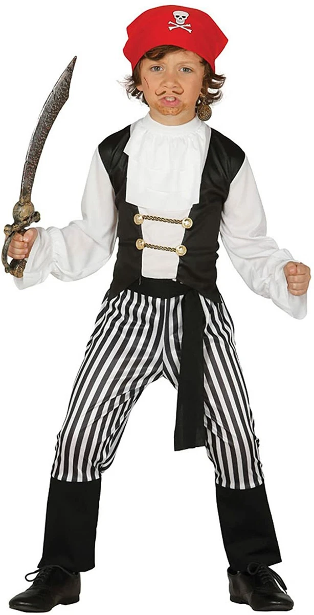 Guirca Costume Carnevale Pirata Bucanero Corsaro Bambino Vestito Seconda  Scelta