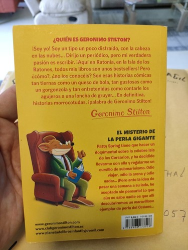 GERONIMO STILTON EL Misterio De La Perla Gigante Libro - Imagen 2 de 2