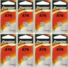 Button Cell Type LR44 A76 AG13 Battery Energizer 8 Pcs