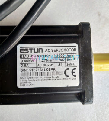 1PCS Estun servo motor EMJ-04APH21 0.4Kw Used