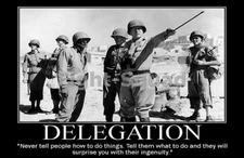 WW2 Picture Photo General George Patton quote about delegation 2163