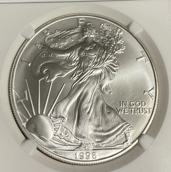 NGC 1998 Dollar Coin MS 69 - Image 2 of 4
