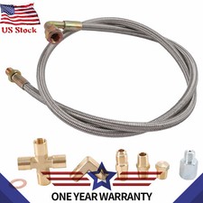 New 41 Turbo 90 Degree Oil Feed Line Kit 18 Npt -4an T70 T60 T61 T3 T4 T04e
