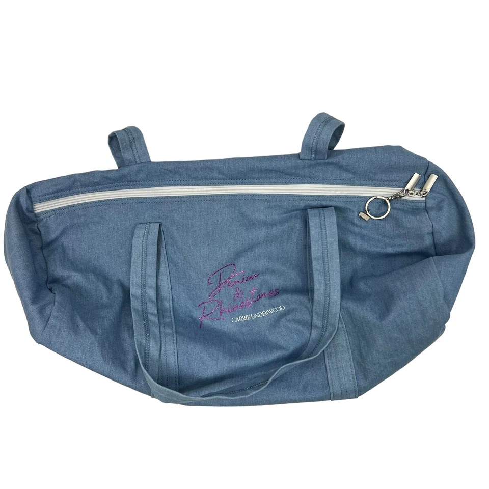 Carrie Underwood from VIP Tour “Denim & Rhinestones” Blue Duffle Bag 22.5”x14” - Image 3 of 4