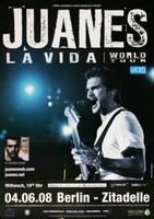 Juanes - La Vida, Berlin 2008 | Konzertplakat | Poster