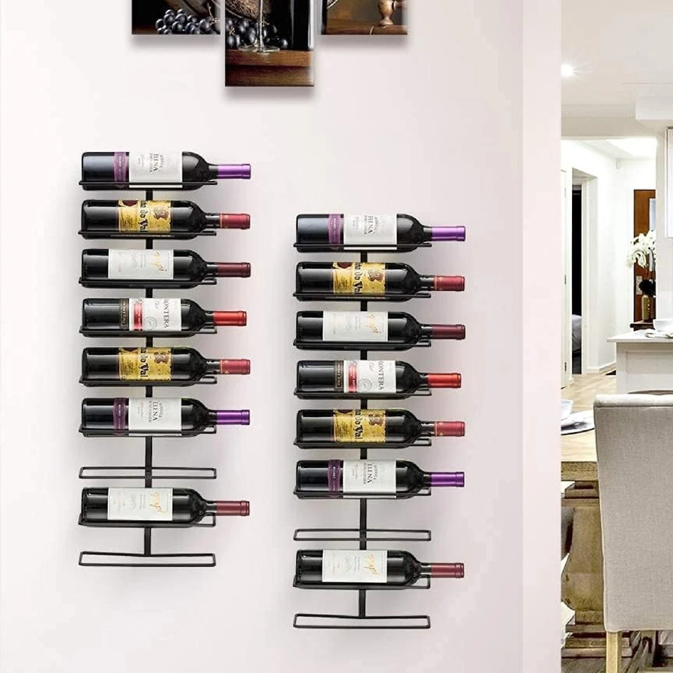 Suporte de parede Sorbus rack de vinho - 27 níveis rack de vinho montado na parede para garrafas de vinho - Imagem 2 de 4