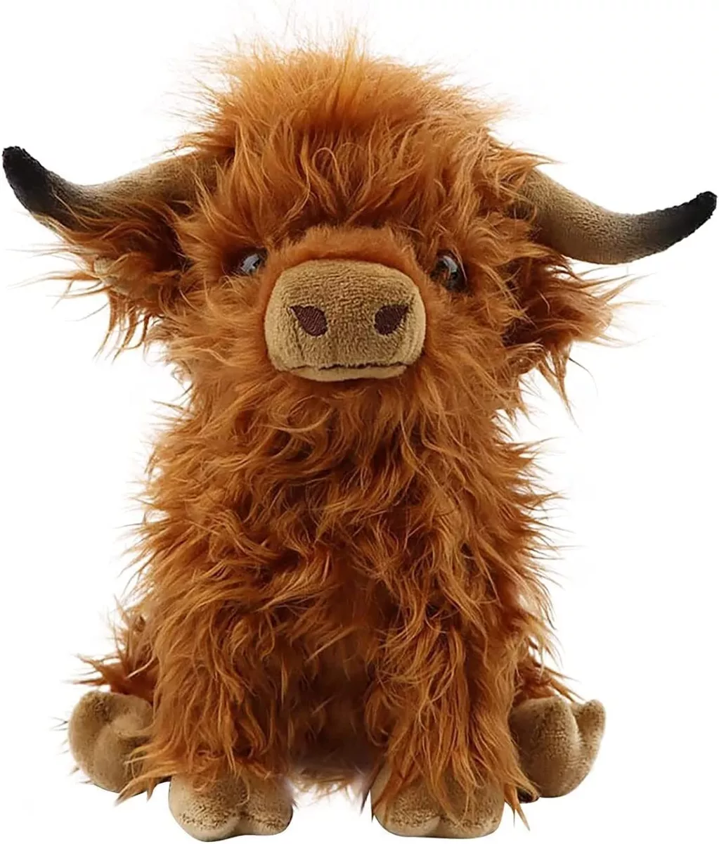 28cm Highland Cow Plush Doll Baby