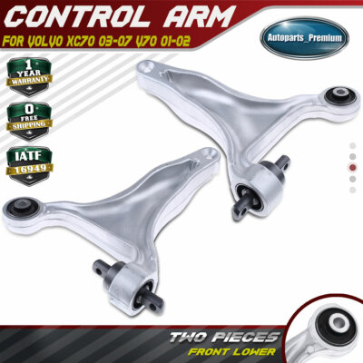2x Front Left & Right Lower Control Arm w/ Bushings for Volvo XC70 03-07 V70 X/C