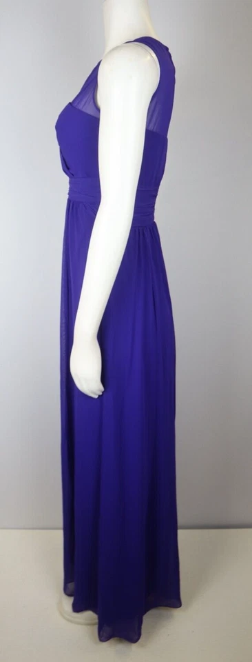 CHAPS - VESTIDO DE NOCHE LARGO SIN MANGAS MORADO PARA MUJER - TALLA 2 Foto 4 de 4