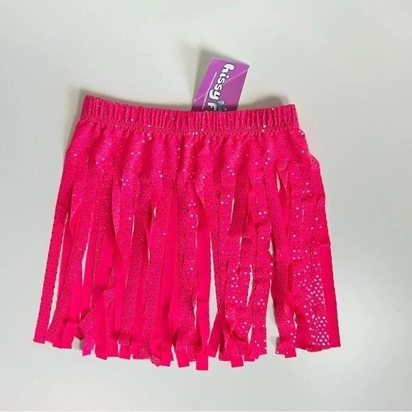 Hot pink cheap overlay skirt