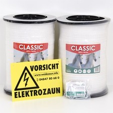 40mm Weidezaun Band 400m Elektrozaun Breitband Weidezaunband Elektro Weide Band