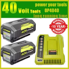 6000mAh Replace For Ryobi 40V Lithium Battery OP40605 OP4050 OP40602 or Charger