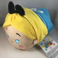 Disney Store Tsum Tsum Alice In Wonderland ALICE Medium Size 11" Plush Toy NWT