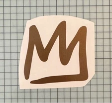 Mammoth Mountain Crown Vinyl Decal 2.5”x2.7” (Message With Your Color Of Choice)