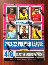 2021-22 Panini Prizm Premier League Soccer Trading Cards Blaster Box SEALED