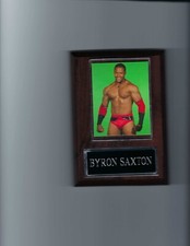 BYRON SAXTON PLAQUE WRESTLING WWE