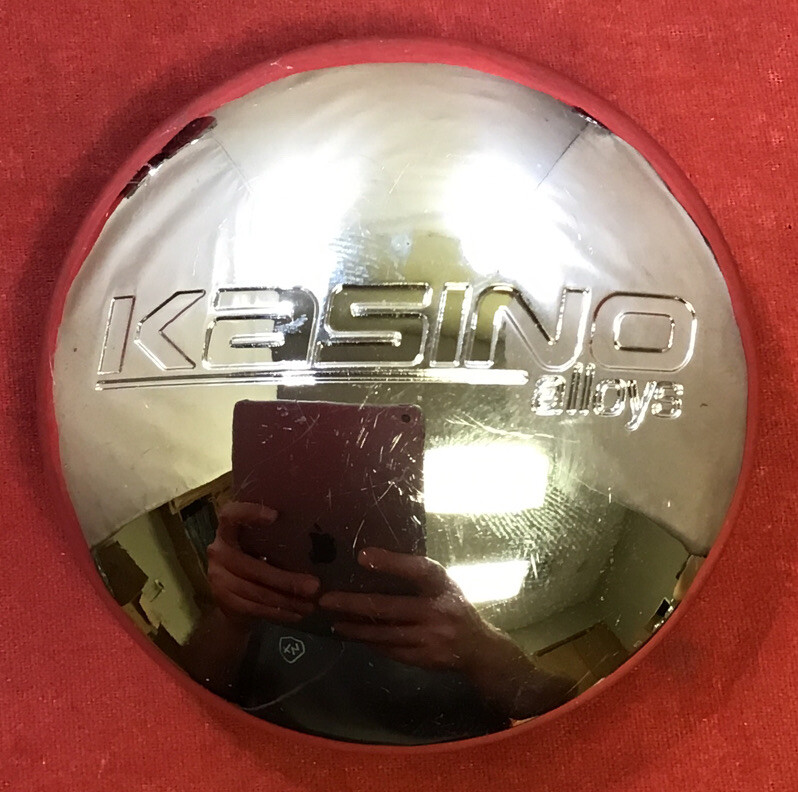 ONE NEW KASINO ALLOYS CHROME CENTERCAP 573K65/A0104 11613