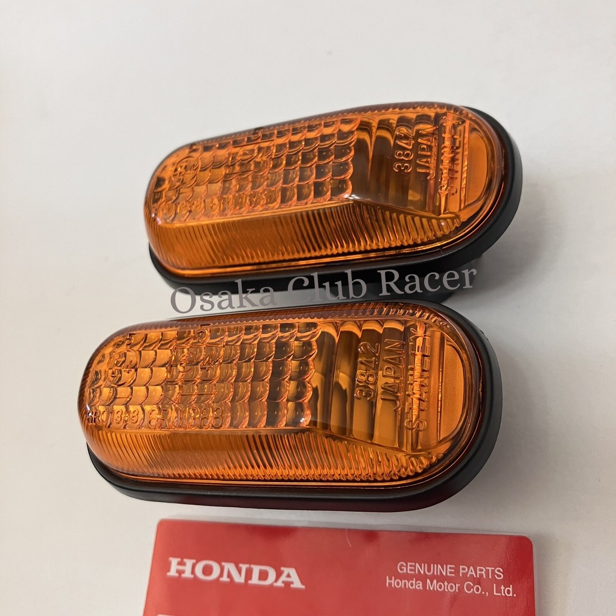 S2000 AP1 USウインカーレンズ(オレンジ) New OEM Honda S2000 Orange Side Marker Turn Signal Light Set USDM