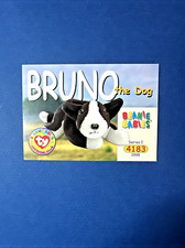 Bruno the dog 1998 TY Beanie Babies Card #4183 Series 1