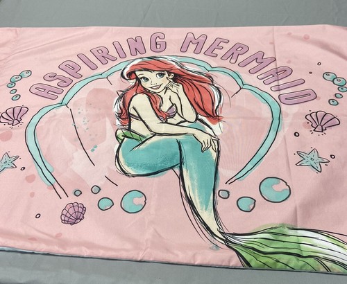 Disney Princess Little Mermaid Ariel Kindness Courage Standard Pillowcase - Picture 4 of 15