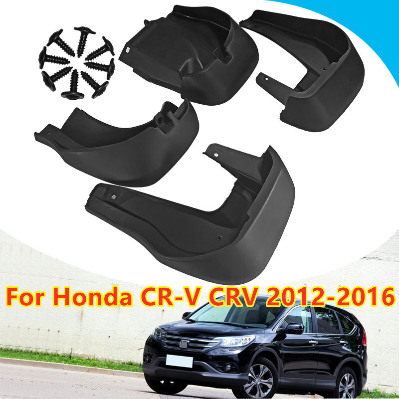 ALLTIMES 4PCS Mud Flaps Splash Guards For Honda CRV GAS Version 2023 Black Pp Plastic Mudguard - View #6