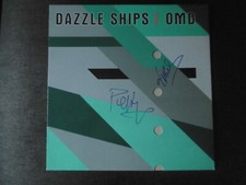 OMD Autogramme signed LP-Cover "Dazzle Ships" Vinyl